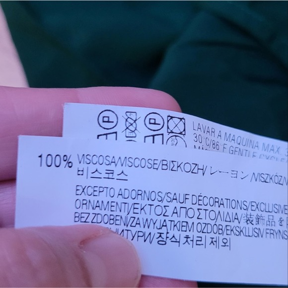 Zara Emerald Green Half Sleeve Drawstring Waist Casual Dress - Picture 11 of 12